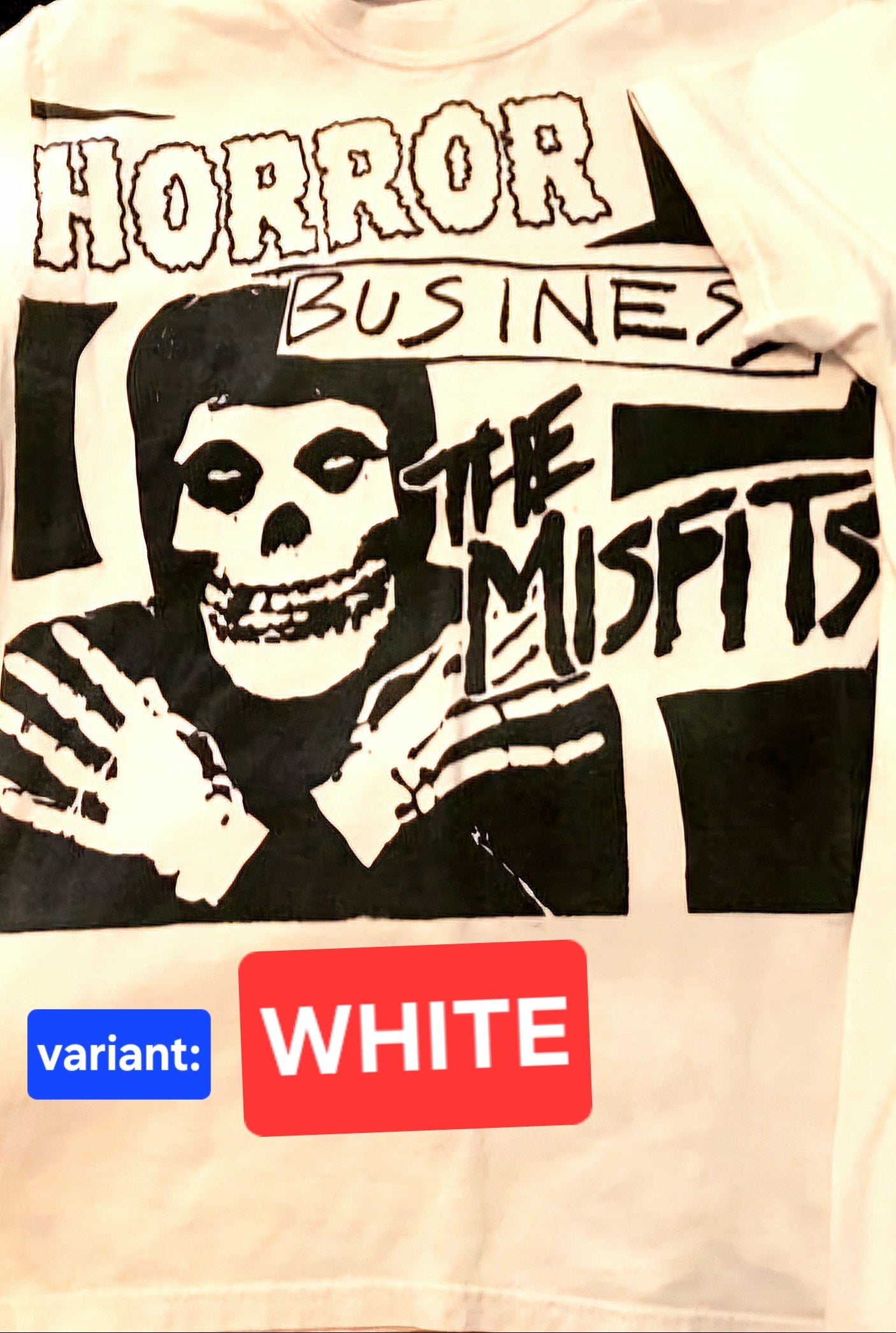 Misfits HORROR BUSINESS Album Art (1979 Punk Single E.P.) T-Shirt