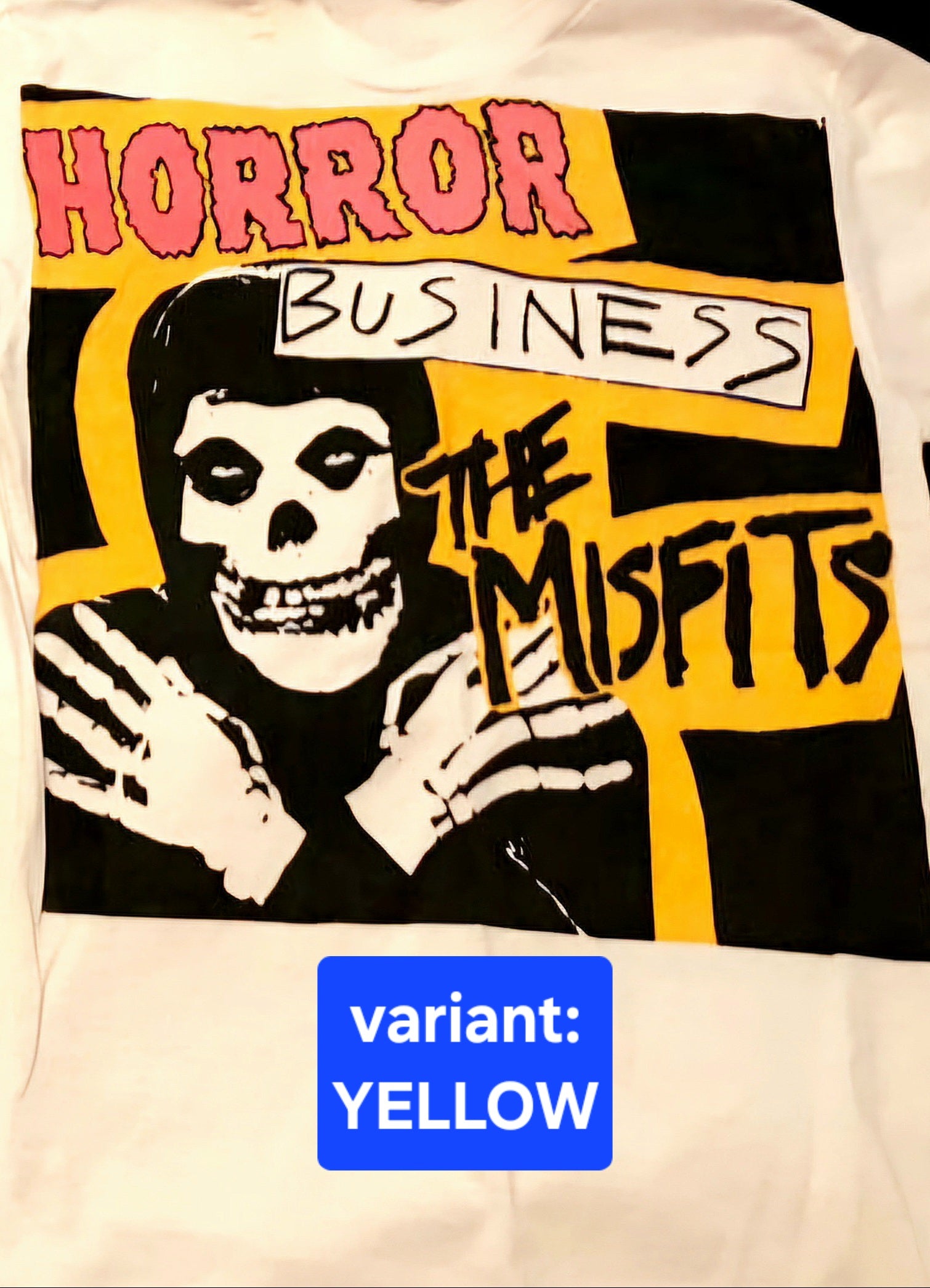 Misfits HORROR BUSINESS Album Art (1979 Punk Single E.P.) T-Shirt