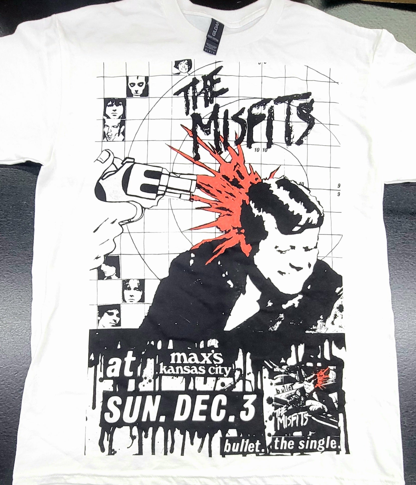 Misfits BULLET Album Art (1978 Punk Single E.P.) T-Shirt