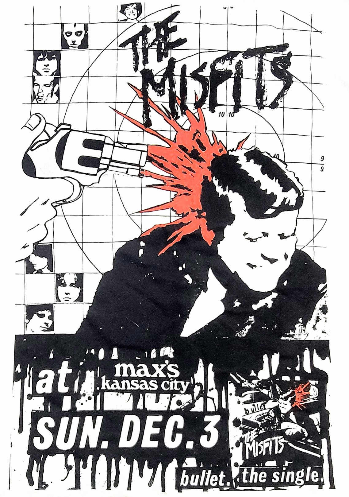 Misfits BULLET Album Art (1978 Punk Single E.P.) T-Shirt