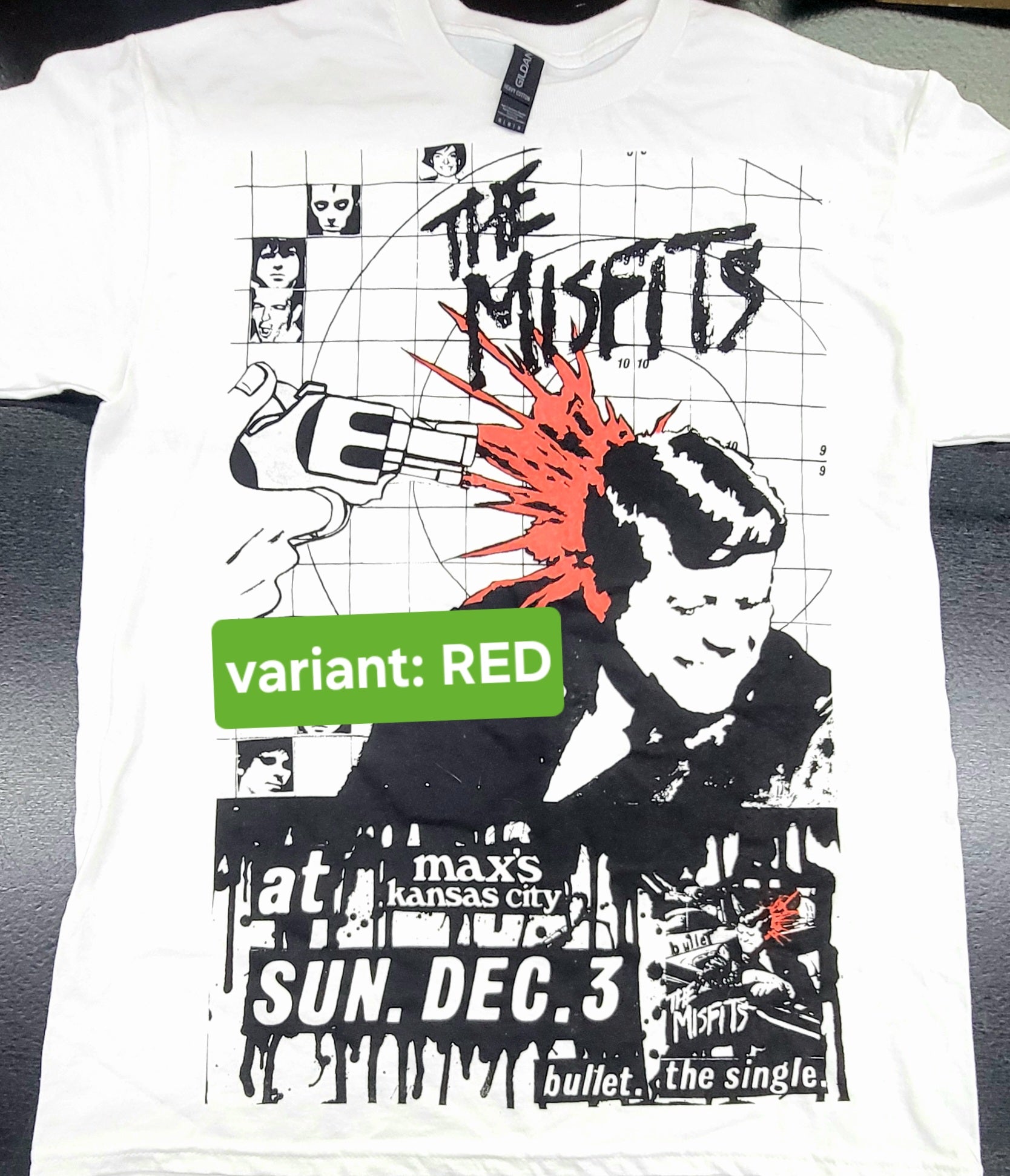 Misfits BULLET Album Art (1978 Punk Single E.P.) T-Shirt