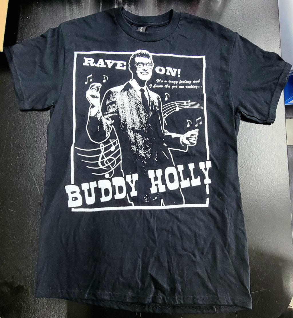 Buddy Holly Rave On! Screenprint T-shirt