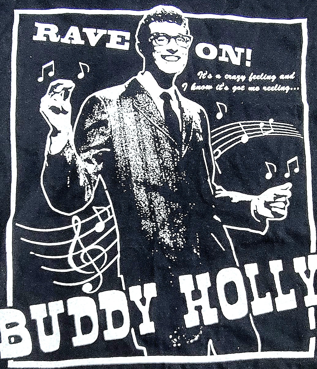 Buddy Holly Rave On! Screenprint T-shirt