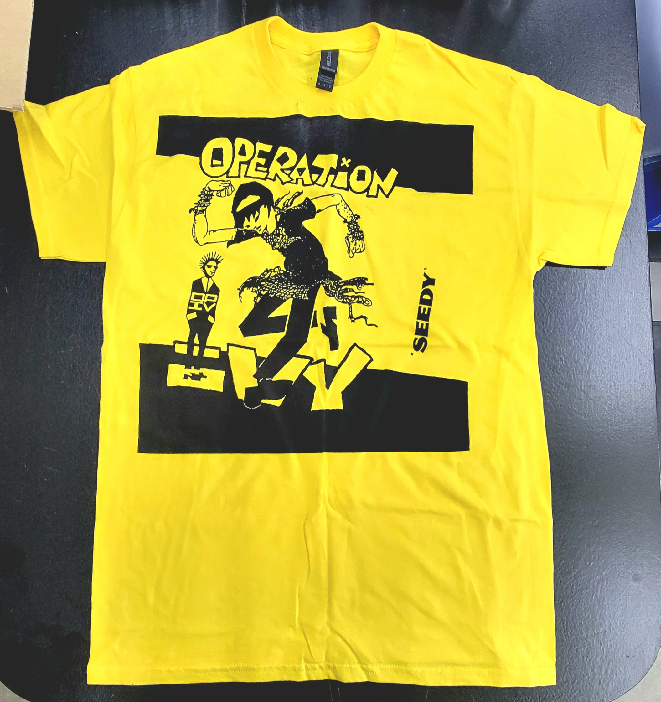 Operation Ivy Seedy Ska/Punk Yellow Screenprint T-shirt