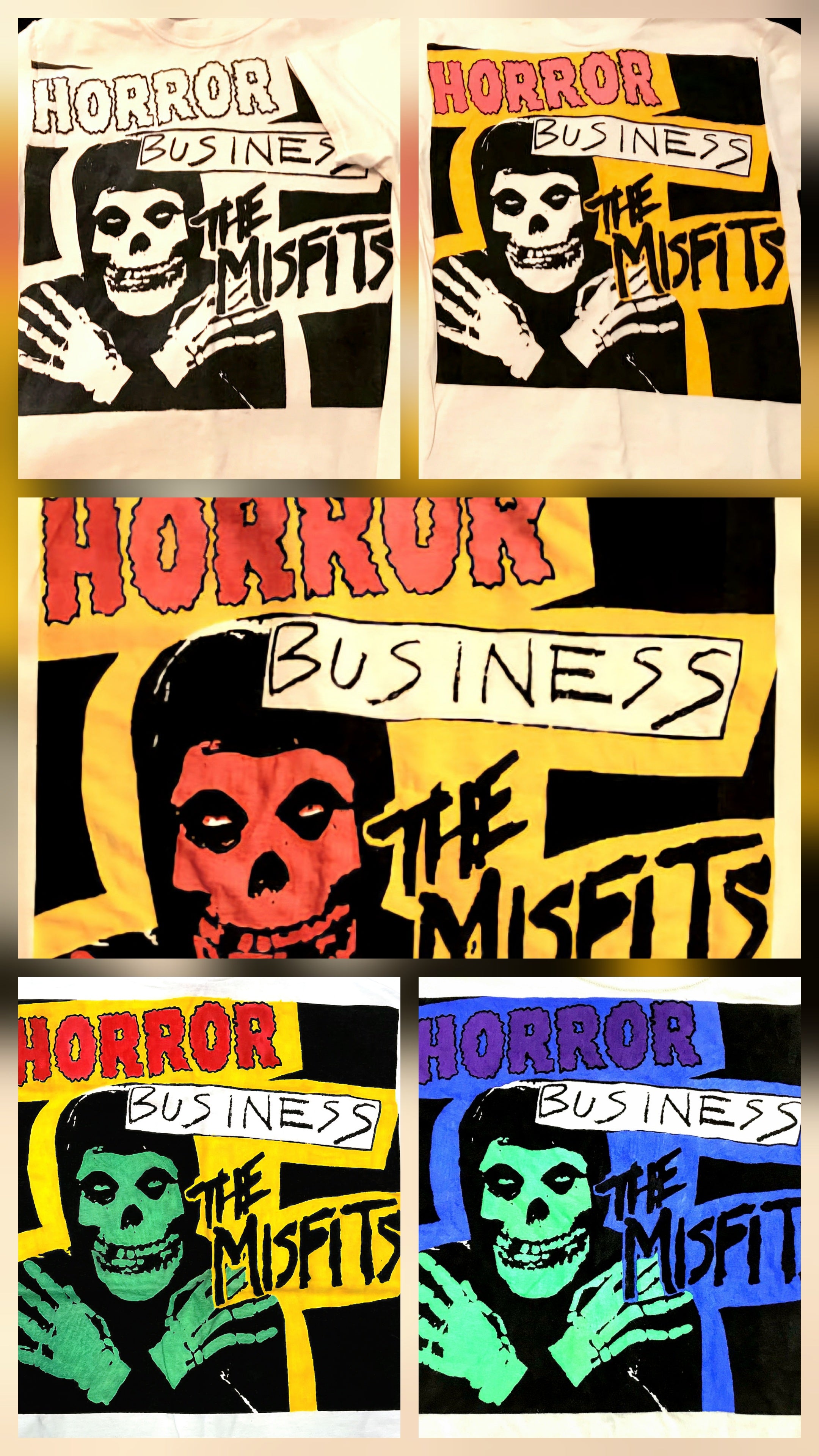 Misfits HORROR BUSINESS Album Art (1979 Punk Single E.P.) T-Shirt