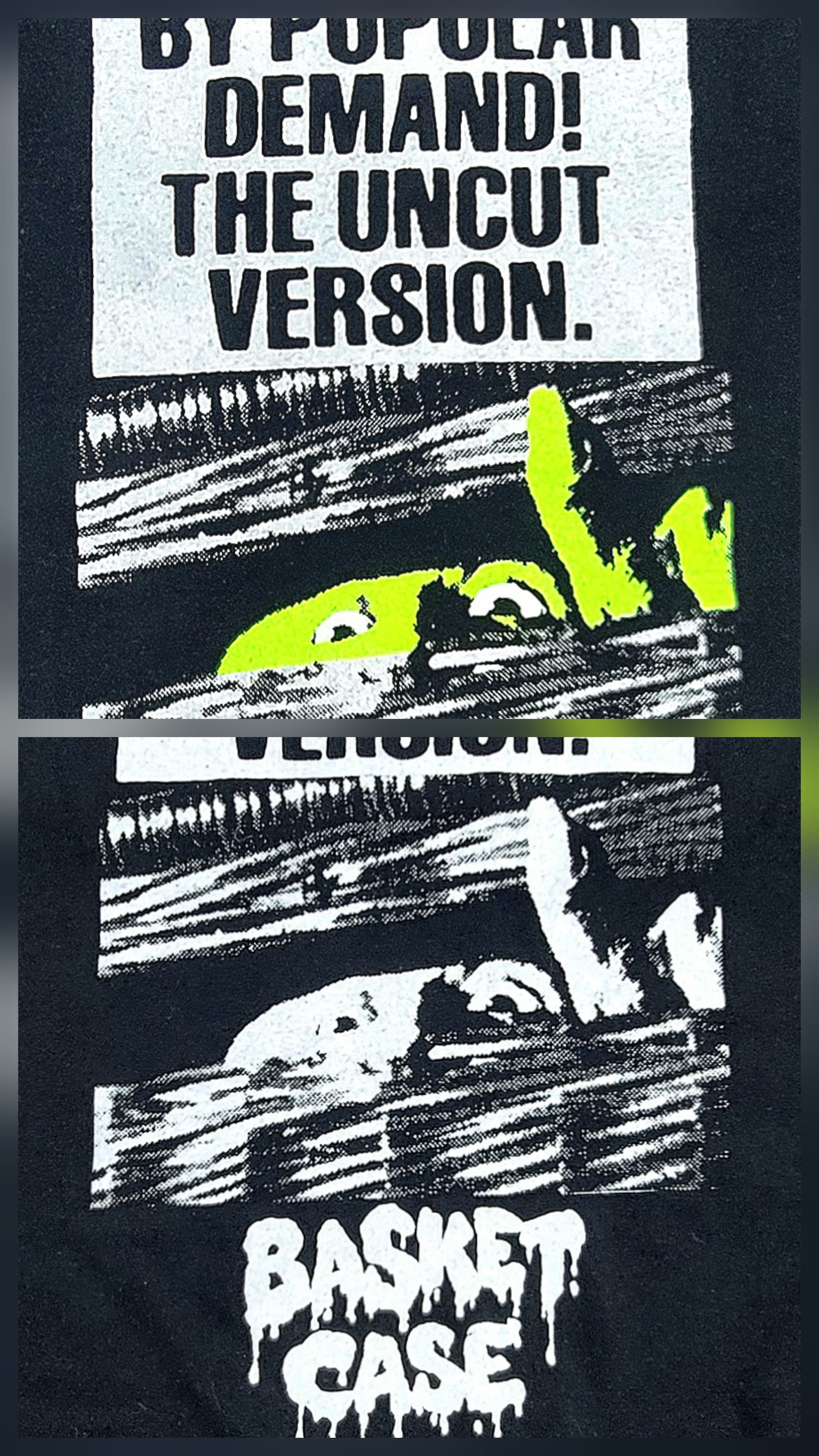 Basket Case (1982) Horror Movie Screen Print T-Shirt