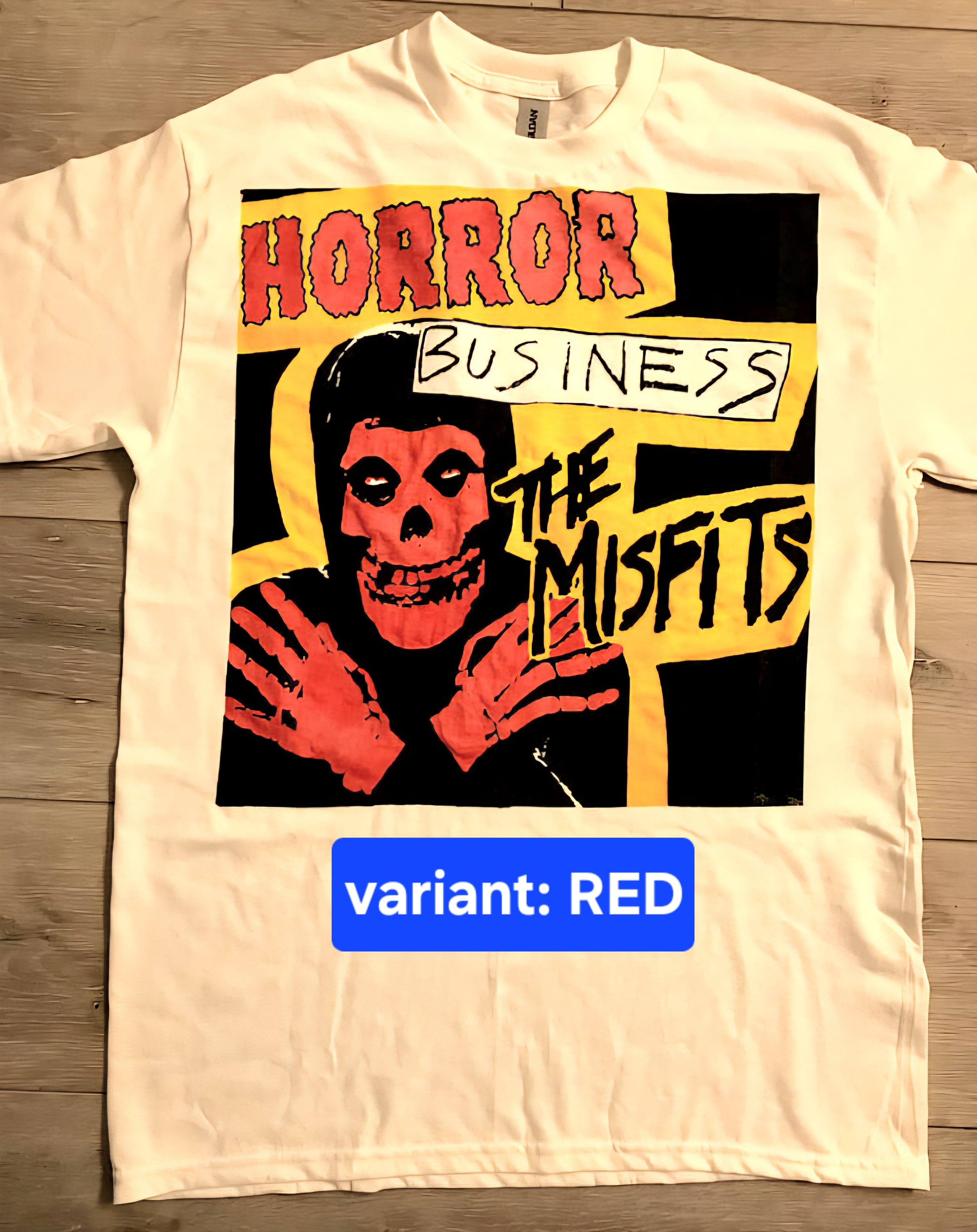 Misfits HORROR BUSINESS Album Art (1979 Punk Single E.P.) T-Shirt