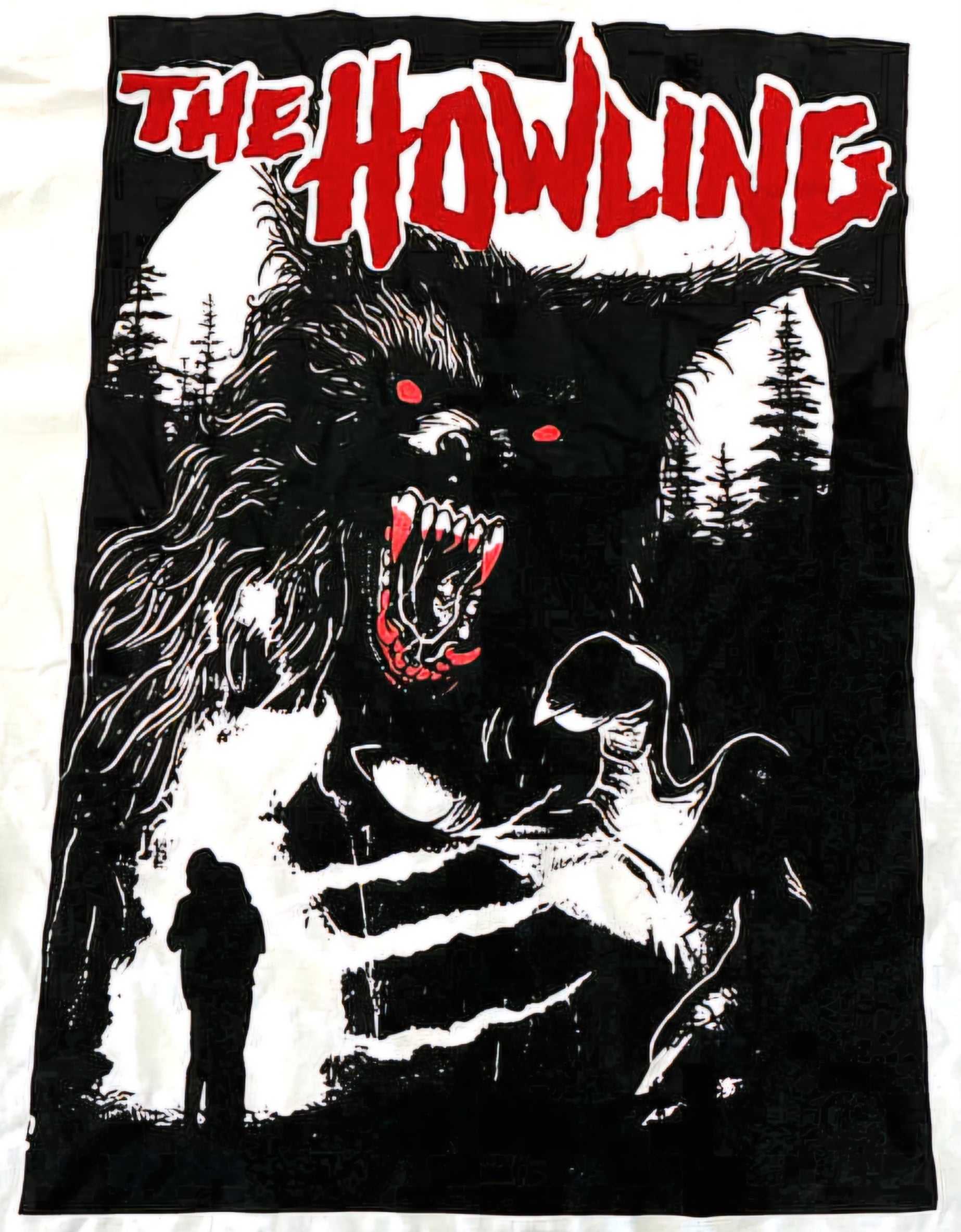 The Howling (1981) Horror Movie Poster Screenprint T-shirt