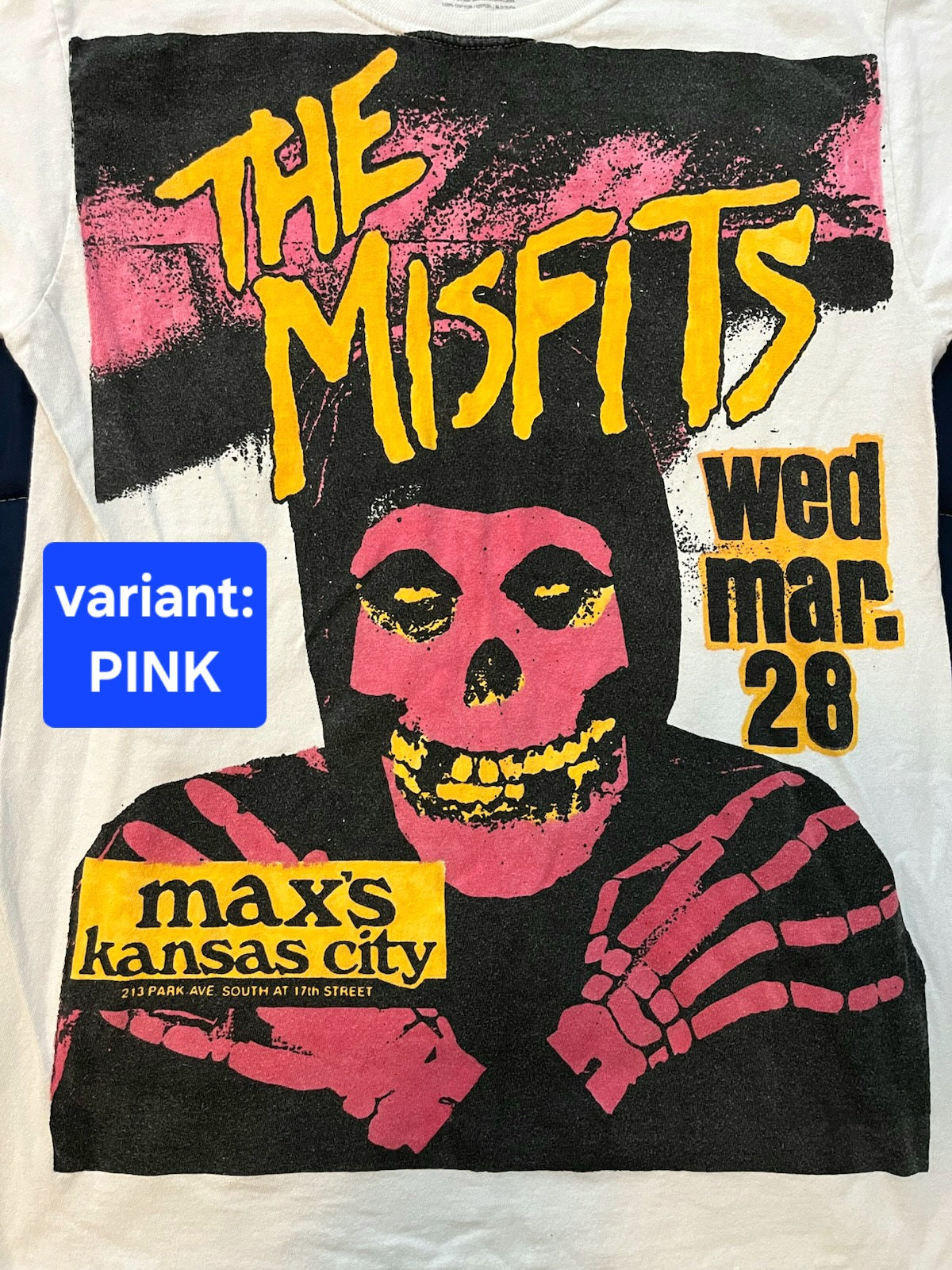 Misfits Max's Kansas City (March 28, 1979) Concert Poster T-Shirt
