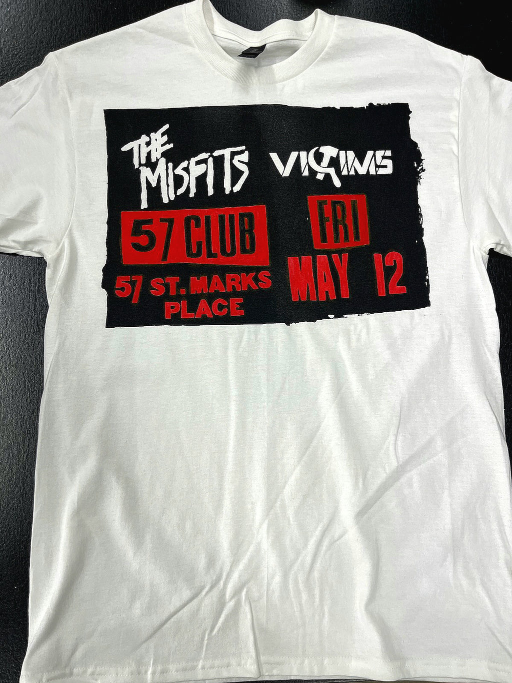 Misfits 57 Club (with The Victims-May 12, 1978) Concert Poster T-Shirt