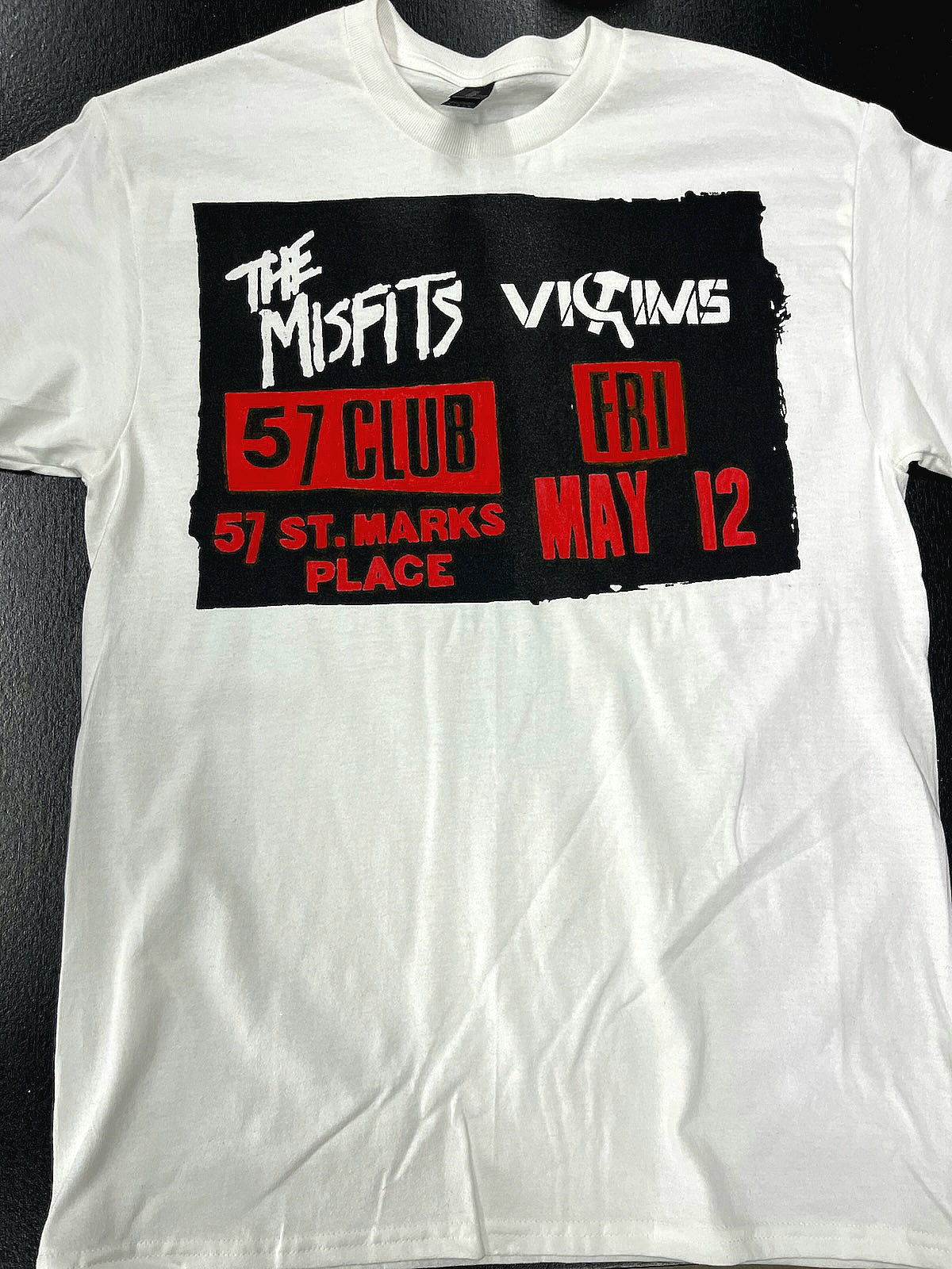Misfits 57 Club (with The Victims-May 12, 1978) Concert Poster T-Shirt