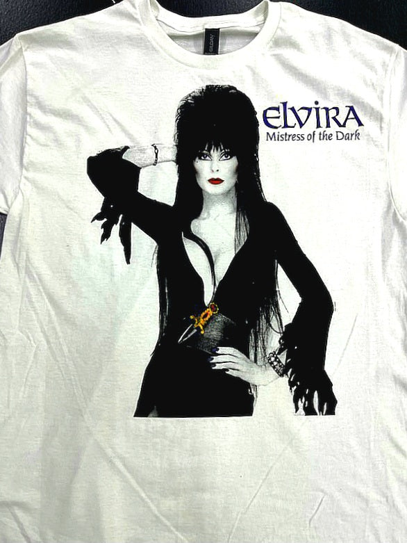 Elvira Mistress of the Dark (1988) Handmade Screen Print T-Shirt