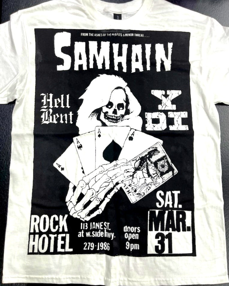 Samhain First Ever Concert at The Ritz NYC (March 31, 1984) Poster T-Shirt
