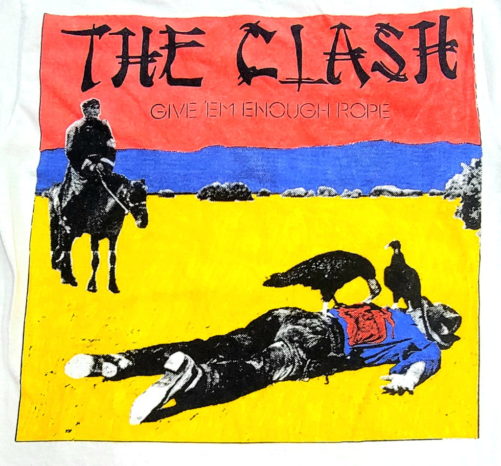 The Clash ' Give Em Enough Rope' (1978) Album Art Screenprint T-shirt