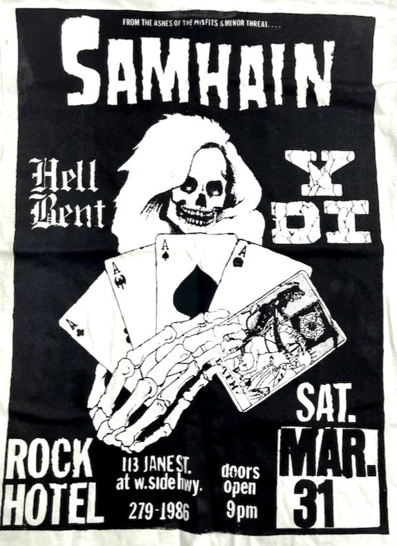 Samhain First Ever Concert at The Ritz NYC (March 31, 1984) Poster T-Shirt